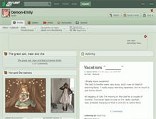 Tablet Screenshot of demon-emily.deviantart.com