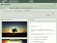 Tablet Screenshot of icechicken.deviantart.com