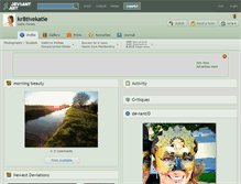 Tablet Screenshot of kr8tivekatie.deviantart.com