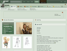 Tablet Screenshot of ehnsis.deviantart.com