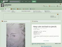 Tablet Screenshot of justcarbon.deviantart.com