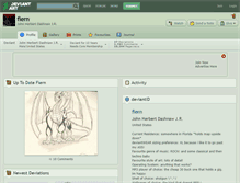 Tablet Screenshot of fiern.deviantart.com