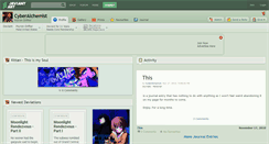 Desktop Screenshot of cyberalchemist.deviantart.com