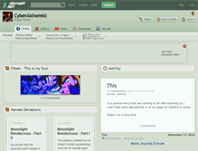 Tablet Screenshot of cyberalchemist.deviantart.com
