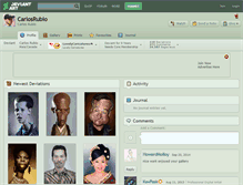 Tablet Screenshot of carlosrubio.deviantart.com