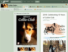 Tablet Screenshot of collie-club.deviantart.com