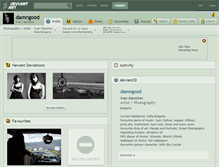 Tablet Screenshot of damngood.deviantart.com