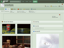 Tablet Screenshot of kuroonikuma.deviantart.com