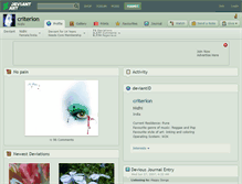 Tablet Screenshot of criterion.deviantart.com