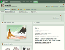 Tablet Screenshot of nova-006.deviantart.com