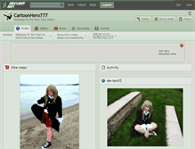 Tablet Screenshot of cartoonhero777.deviantart.com