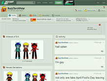 Tablet Screenshot of buzztorchpolar.deviantart.com