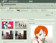 Tablet Screenshot of fullmetal-alchemyst.deviantart.com