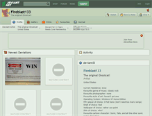 Tablet Screenshot of fireblast133.deviantart.com
