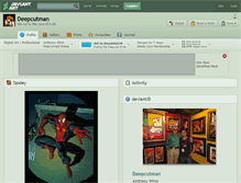 Tablet Screenshot of deepcutman.deviantart.com