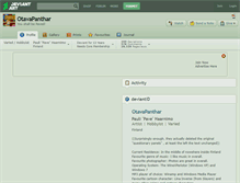 Tablet Screenshot of otavapanthar.deviantart.com
