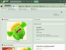 Tablet Screenshot of hanatori.deviantart.com