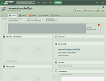 Tablet Screenshot of notweirdstamphaf2plz.deviantart.com