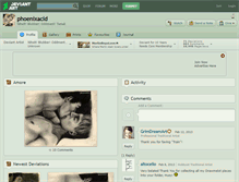 Tablet Screenshot of phoenixacid.deviantart.com