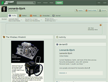 Tablet Screenshot of leonardo-bjork.deviantart.com