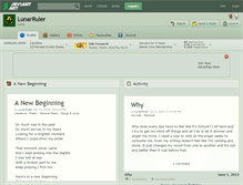 Tablet Screenshot of lunarruler.deviantart.com