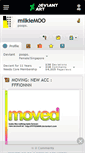 Mobile Screenshot of milkiemoo.deviantart.com