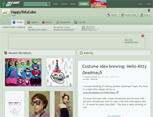 Tablet Screenshot of happytofucube.deviantart.com