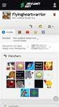 Mobile Screenshot of flyingheartwarrior.deviantart.com