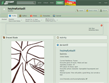 Tablet Screenshot of heyimafunkadil.deviantart.com