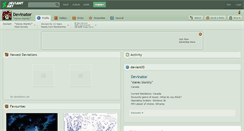 Desktop Screenshot of devinator.deviantart.com