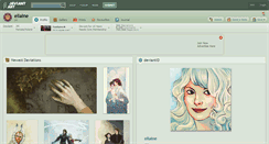 Desktop Screenshot of ellaine.deviantart.com