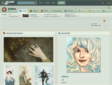 Tablet Screenshot of ellaine.deviantart.com