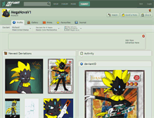 Tablet Screenshot of meganovav1.deviantart.com