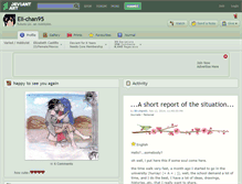 Tablet Screenshot of eli-chan95.deviantart.com