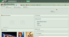 Desktop Screenshot of dark-mistress-raven.deviantart.com