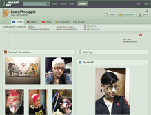 Tablet Screenshot of luckypineapple.deviantart.com