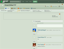 Tablet Screenshot of dreamwisher737.deviantart.com