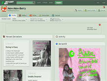 Tablet Screenshot of mew-mew-berry.deviantart.com