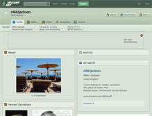 Tablet Screenshot of nikkijackson.deviantart.com