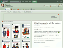 Tablet Screenshot of elizarush.deviantart.com