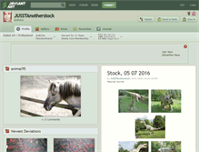 Tablet Screenshot of jusstanotherstock.deviantart.com