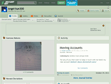 Tablet Screenshot of angel-kun300.deviantart.com