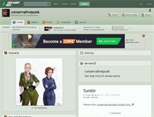 Tablet Screenshot of conservativepunk.deviantart.com