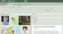 Desktop Screenshot of koushun.deviantart.com