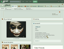 Tablet Screenshot of juralex.deviantart.com