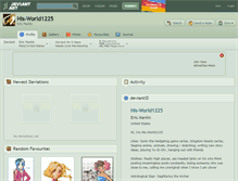 Tablet Screenshot of his-world1225.deviantart.com