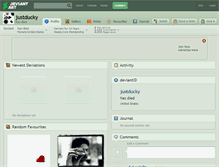 Tablet Screenshot of justducky.deviantart.com