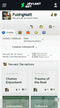 Mobile Screenshot of fusingmatt.deviantart.com
