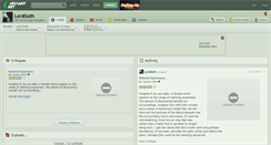 Desktop Screenshot of lordgoth.deviantart.com