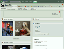 Tablet Screenshot of dragonfli.deviantart.com